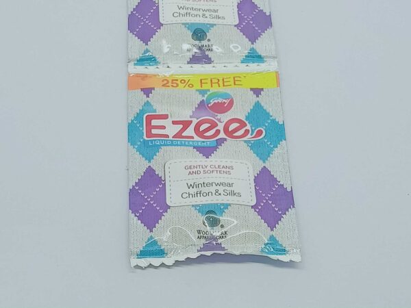 Godrej Ezee Liquid Detergent Gently Cleans and Softens Whinter wear Chiffons and Silks, 9 ml