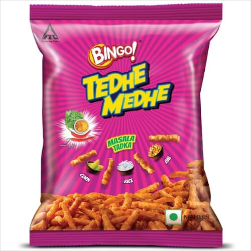 Bingo Tedhe Medhe Masala Tadka 90g