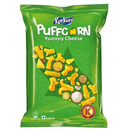 Kurkure Namkeen Puffcorn, Yummy Cheese,