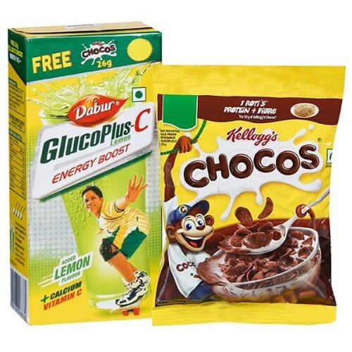 Dabur energy plus- c energy boost, added lemon flavours +calcium Vitamin c( free Kellogg's chocos), 125 grams