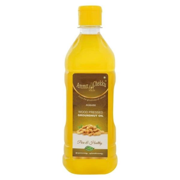 Amma Chekku Wood Pressed Groundnut Oil 500 ml