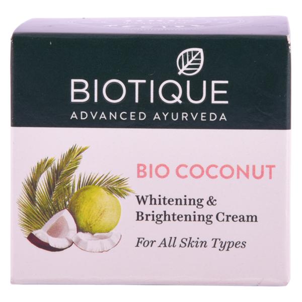 biotique bio coconut milk whitening brightening cream 50 g 0 20200717