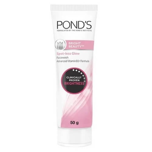 Pond's White Beauty Spotless Fairness Face Wash with Advanced Vitamin B3 Formula Clinically Proven Fairness, 50 gram