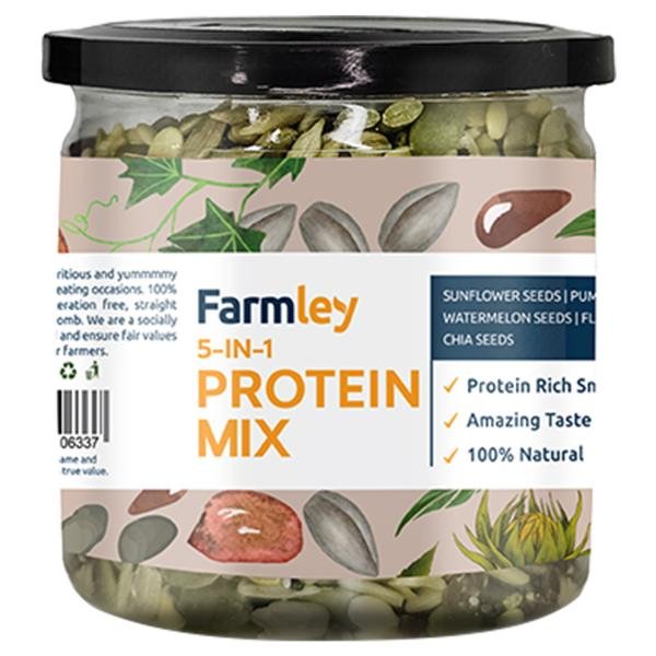 Farmley 5-in-1 Protein Rich Seed Mix Snack Jar 200 g