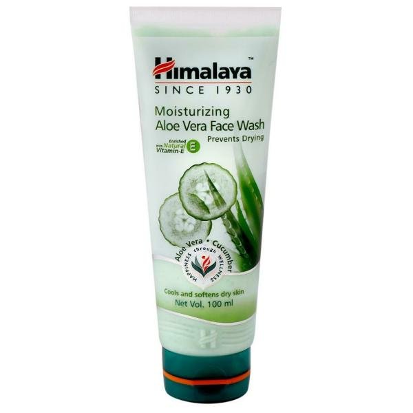 himalaya herbals aloe vera and cucumber moisturising face wash 100 ml product images o490003371 p490003371 0 202203150702