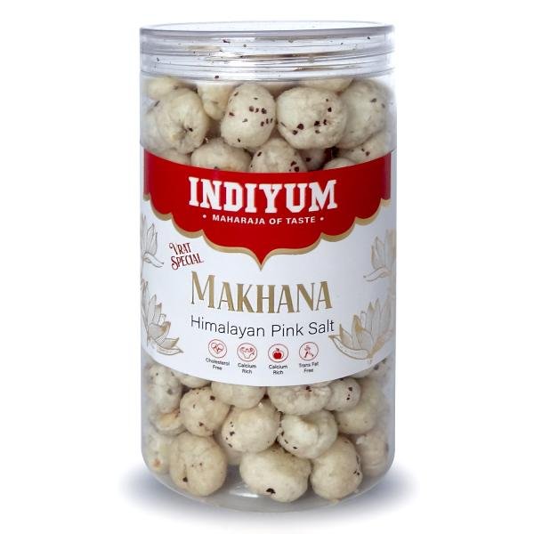 Indiyum Foxnut Vrat Special Himalayan Pink Salt Makhana Foxnut 90g