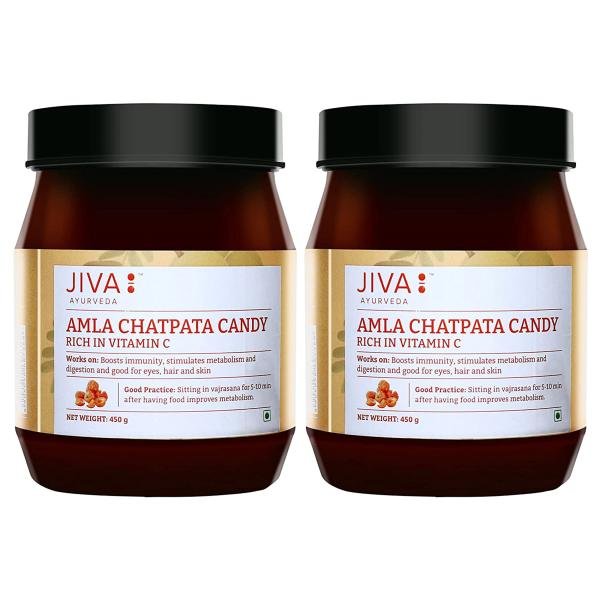 Jiva Amla chatpata Candy 450 g (Pack of 2)