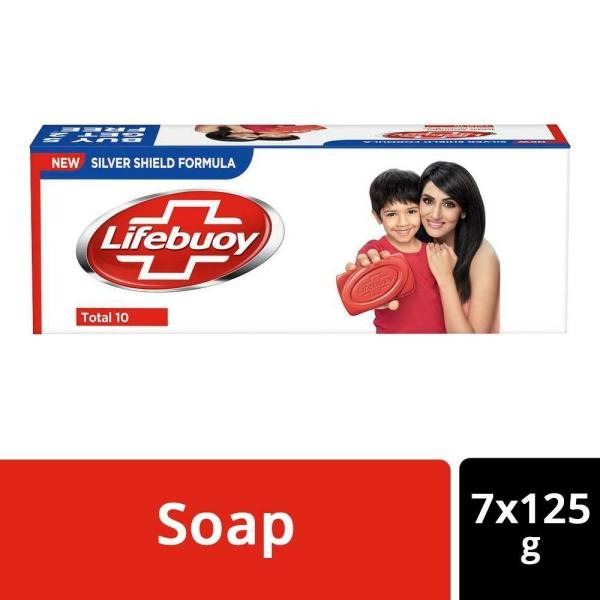 Lifebuoy Total 10 Soap 125 g (Buy 5 Get 2 Free)