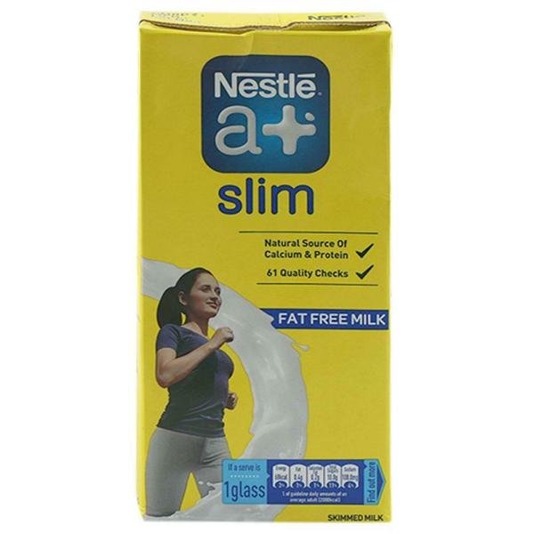 Nestle A+ Slim Skimmed Milk 1 L (Tetra Pak)