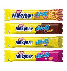 Nestle Milkybar Choo Strawberry Classic/Choko/Regular/Mixed Fruit, 10gm