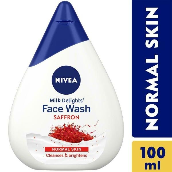 nivea milk delights precious saffron face wash for normal skin 100 ml product images o491439050 p491439050 0 202203151006