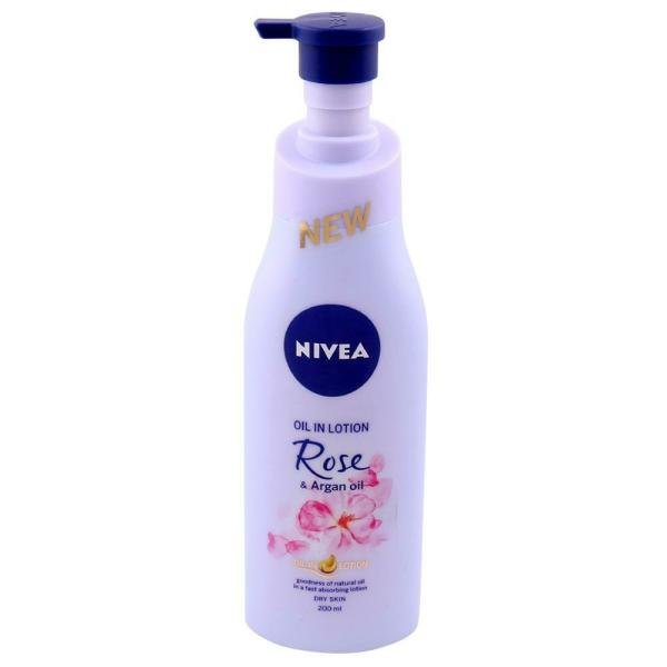 nivea rose argan oil in lotion for dry skin 200 ml product images o491502775 p590087180 0 202203151443