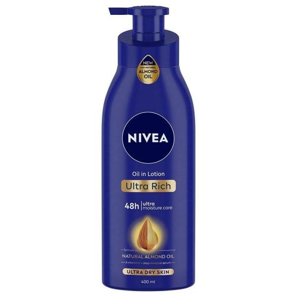 nivea ultra rich natural almond oil vitamin e oil in lotion for ultra dry skin 400 ml product images o492392724 p590808088 0 202203142129