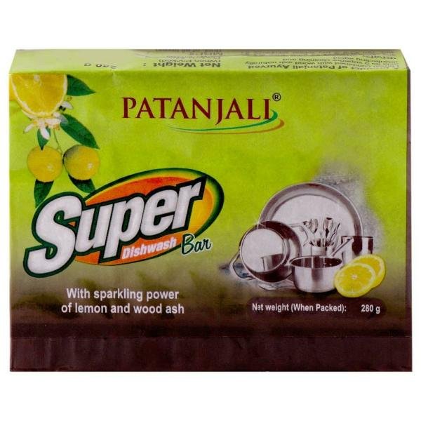 patanjali lemon wood ash super dishwash bar 280 g product images o491335485 p491335485 0 202203150834