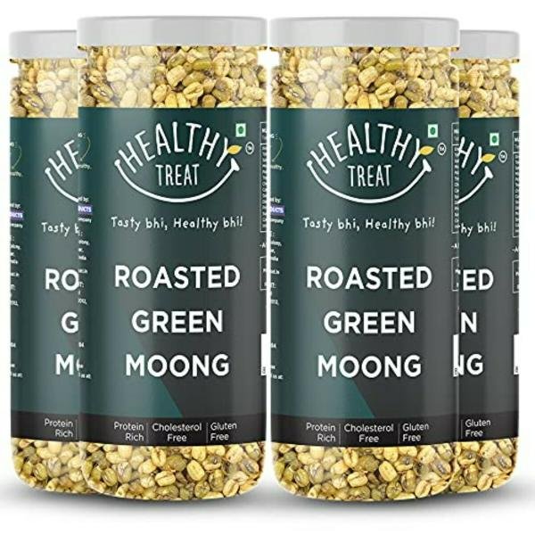 Roasted Solid green Moong 300 gm (Pack of 2 – 150 gm each) | Spicy Masala | Protein Rich| Gluten Free , Vegan