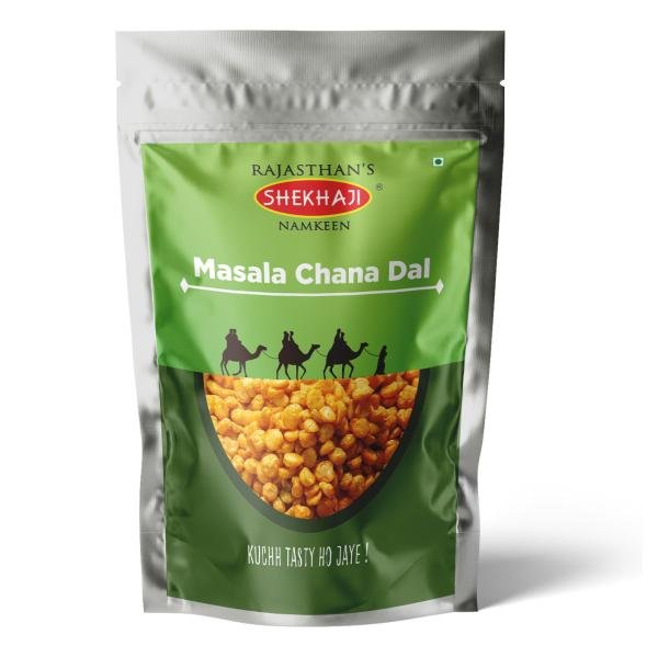 Shekhaji Masala Chana Dal 1 kg ( Pack of 5- 200 gm Each ) | Spicy and Crunchy Snacks | Protein Rich | Special Rajasthani Taste