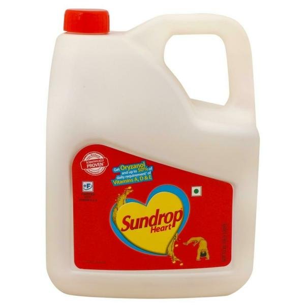 Sundrop Heart Rice Bran Based Blended Oil 5 L