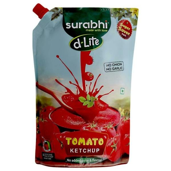 Surabhi D-Lite Fresh & Rich Tomato Ketchup (No Onion No Garlic) 900 g