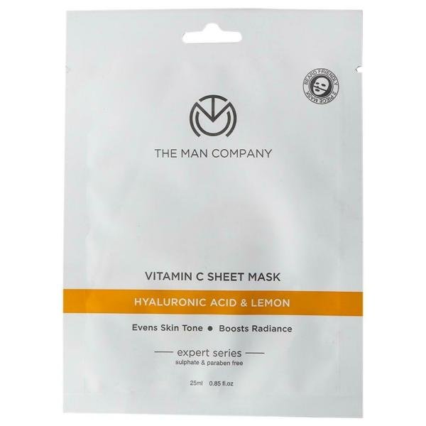 the man company hyaluronic acid lemon vitamin c sheet mask 25 ml product images o491961079 p590142057 0 202203170437