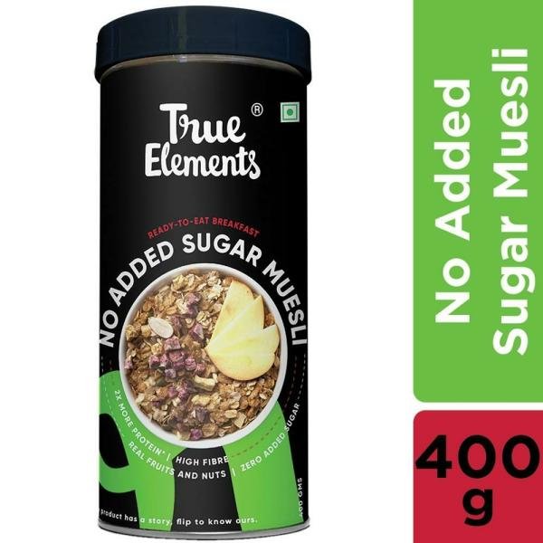 True Elements No Added Sugar Muesli 400 g