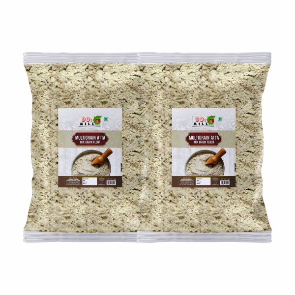 90 s mill multigrain mix grain whole grain mix flour atta no wheat no barley gluten free natural and fresh 480g 240g 2pkt product images orv0ulxraux p596638881 0 202301301324
