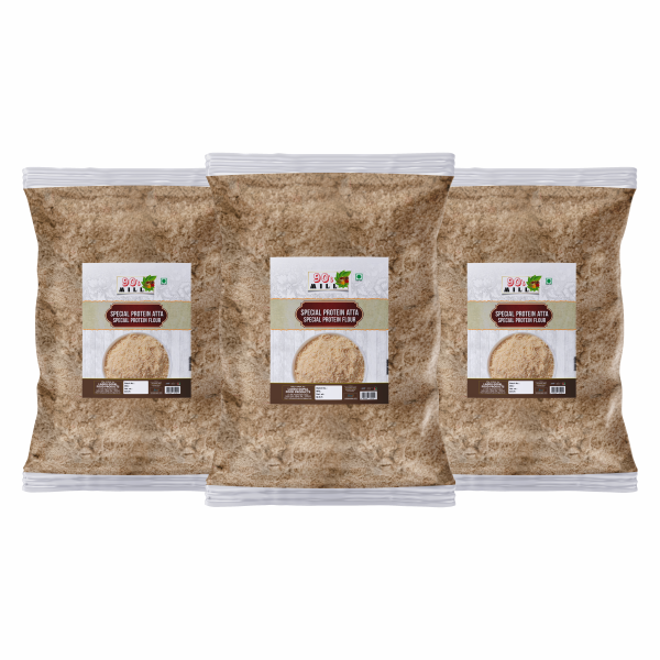 90’s Mill Royal Kitchen Secrete Rich Special Protein Atta/Flour Super Flour/Stone Ground Flour Atta-2940g(980g*3Pkt)