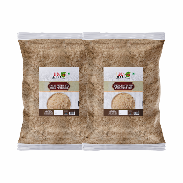 90’s Mill Royal Kitchen Secrete Rich Special Protein Atta/Flour Super Flour/Stone Ground Flour Atta-3960g(1980g*2Pkt)