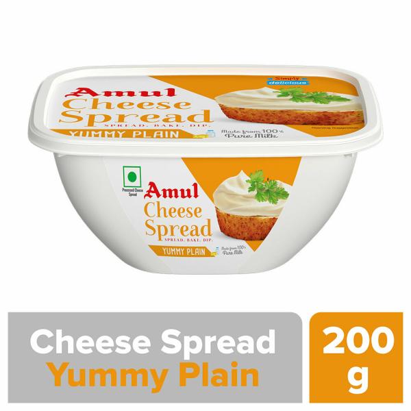 amul yummy plain cheese spread 200 g container product images o490001407 p490001407 0 202206101257