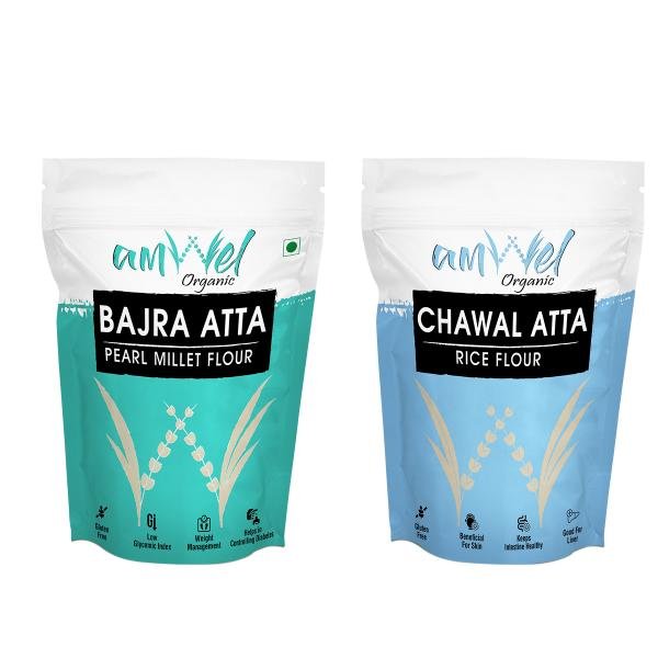 amwel combo of organic bajra atta 500g organic chawal atta 500g product images orvhwek27im p593831898 0 202209170916