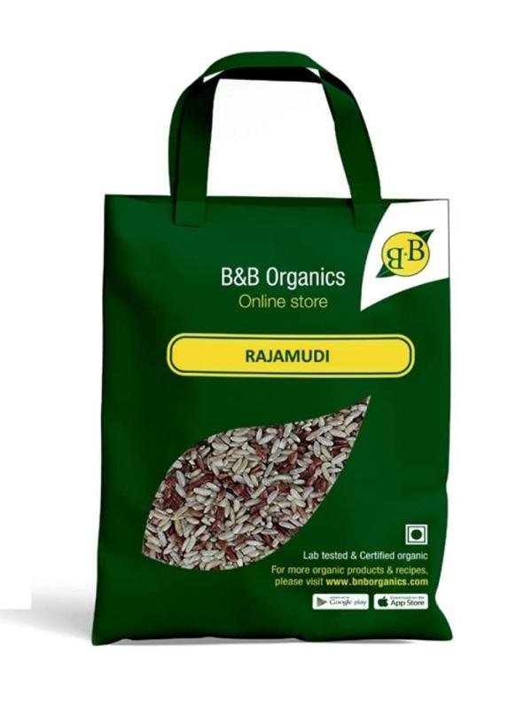 B&B Organics Rajamudi Red Rice (10 kg) (Hand pounded Red Rice | Traditional Red Rice | Red Chawal | Pasai Chawal | Tinni Chawal | Rajmudi Rice | Rajmudi Red Rice)