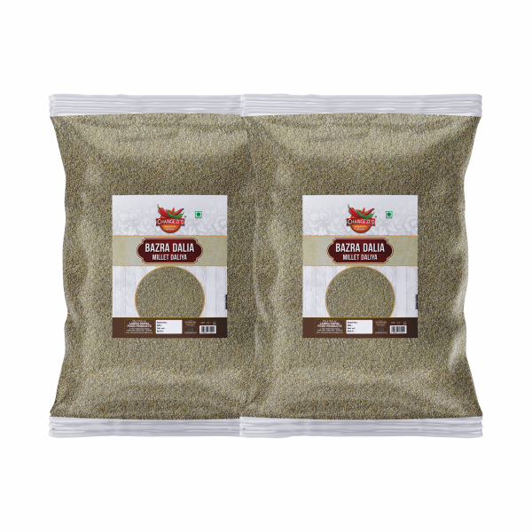 CHANGEZI’ S BAWARCHI KHANA Bhandarej Broken Bajra/Pearl/Bulrush Millet Porridge/Daliya/Khichdi| Cracked Kambu/Sanio Millet-5960g(2980g* 2Pkt)