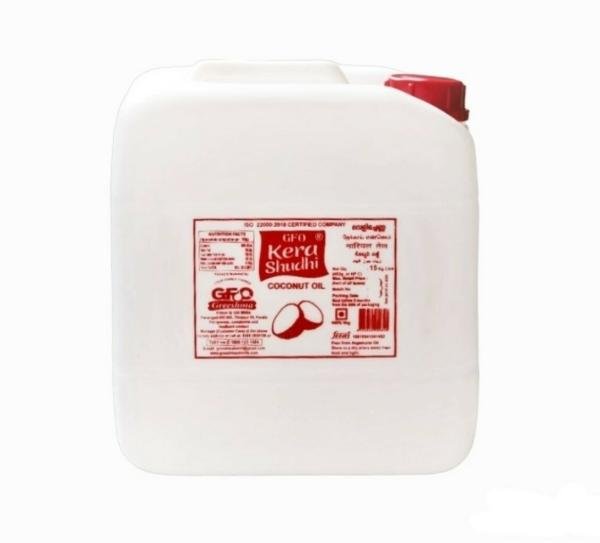 GFO Kera Shudhi High grade Agmark Coconut Oil 15 Kg Can