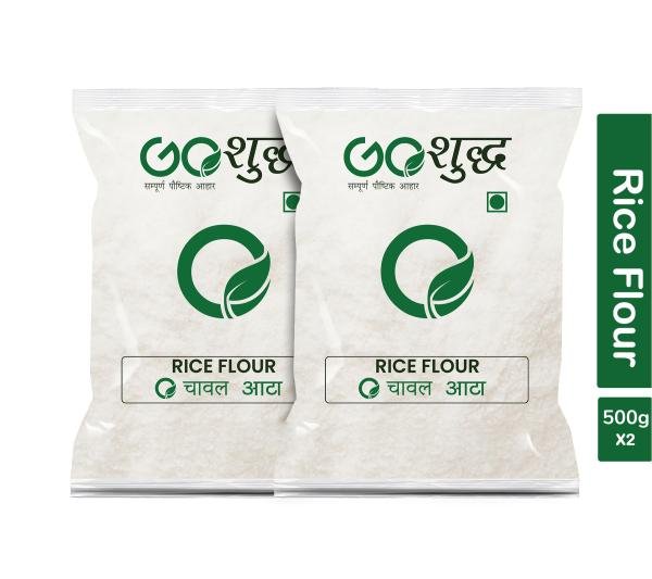 goshudh best quality chawal atta 500gm each pack of 2 rice flour 1000 g product images orvt1i8wjkv p591366176 0 202205162045