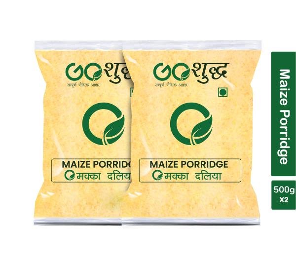 goshudh best quality maize porridge 500gm each pack of 2 makka daliya 1000 g product images orvz2obwayn p593545366 0 202208282221