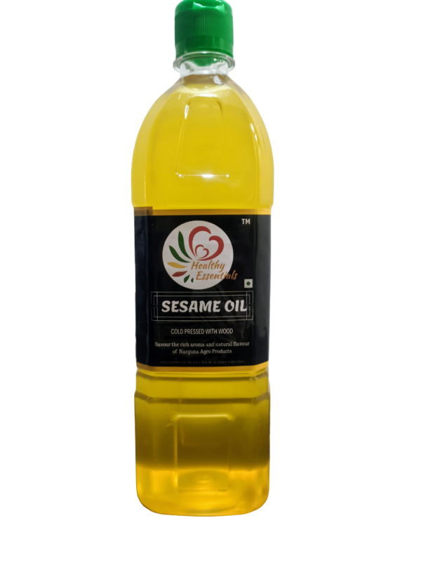 healthy essentials cold pressed with wood sesame gingelly oil 1 ltr product images orvqdesoteh p597481774 0 202301110413