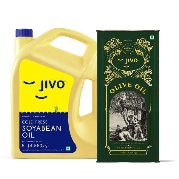 jivo cold press soyabean oil 5 ltr with jivo extra virgin olive oil 5 ltr product images orvkszy3gei p593481991 0 202208271155