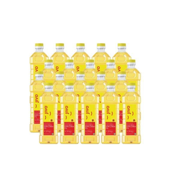 jivo cold pressed sunflower oil 1 litre pack of 20 product images orvznbxhlx1 p596490883 0 202212192359