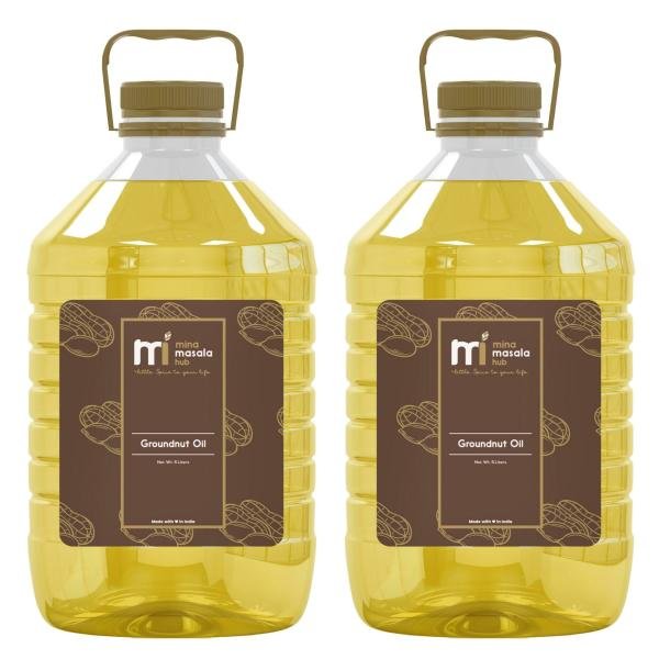 mina cold pressed groundnut oil peanut oil 5 litres pack of 2 product images orv4hzzowde p593482712 0 202208271215