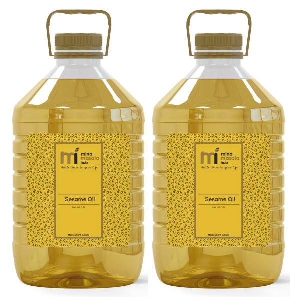 mina cold pressed sesame oil gingelly oil 5 litres pack of 2 product images orv07coh2av p593467096 0 202208270346