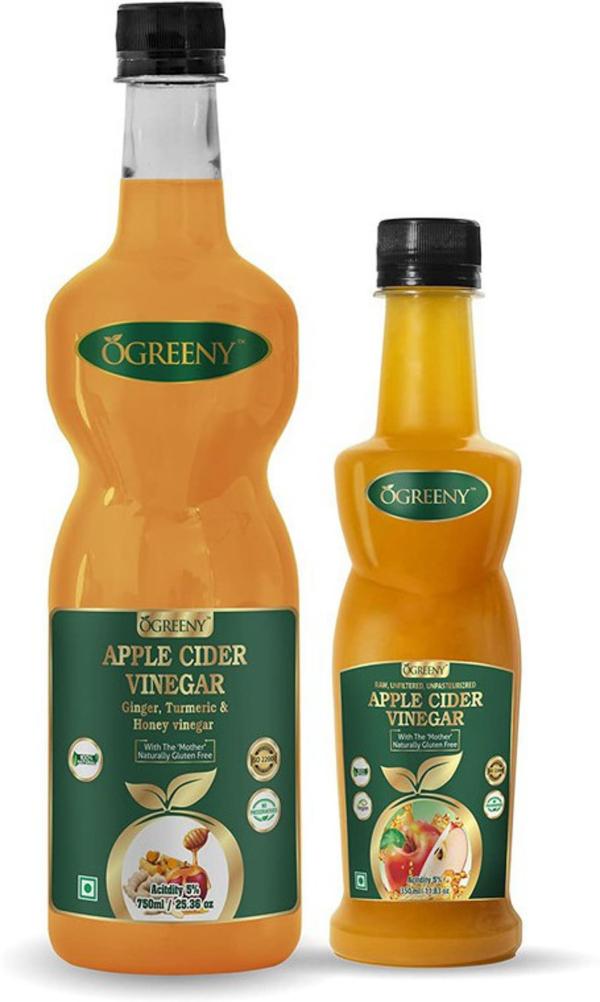 ogreeny apple cider vinegar with ginger turmuric and honey and apple cider vinegar combo of 2 product images orvj1fgqwlr p594701565 0 202210202023