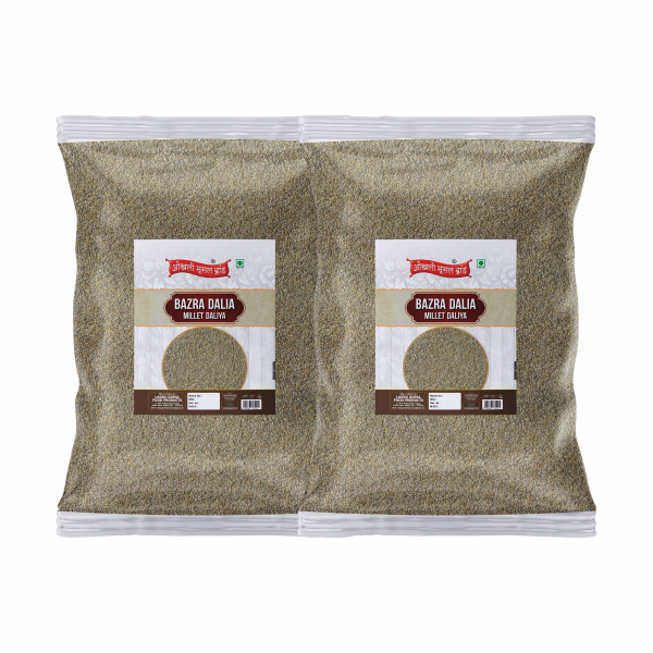 Okhli Musal Brand Bajra Khichdi/Dukn/Pearl Millet Daliya/Rajasthani Babala Khichdi/Gero/Pennisetum Glaucum Porridge-5960g(2980g* 2Pkt)