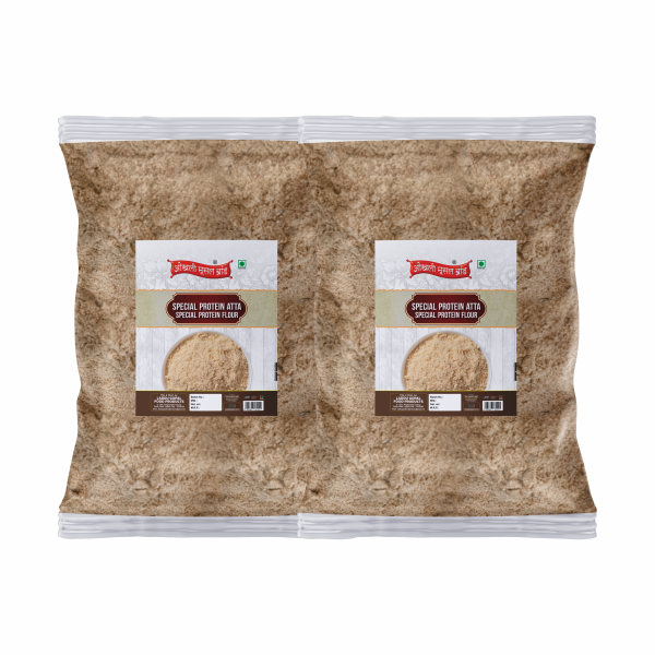 okhli musal brand delhi sultanate secrete special protein atta flour stone ground flour atta super food 480g 240g 2pkt product images orvy63fpw6a p596641194 0 202301301341