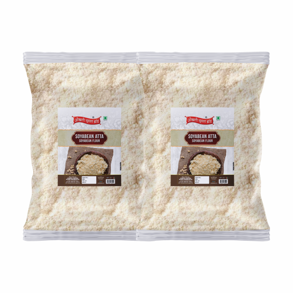 okhli musal brand organics soya bean soyabean soja bean miracle bean atta flour glycin max soya soy atta flour 480g 240g 2pkt product images orvdfpiktme p597962148 0 202301301520