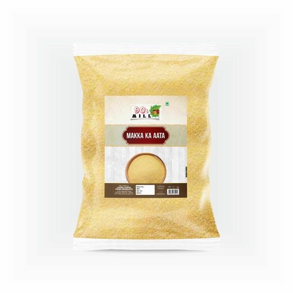 Organic Maize (Makk Atta) / Corn Gluten Free Flour / Atta, 480 Gram|Maize Flour (Makki Atta, Corn Flour)