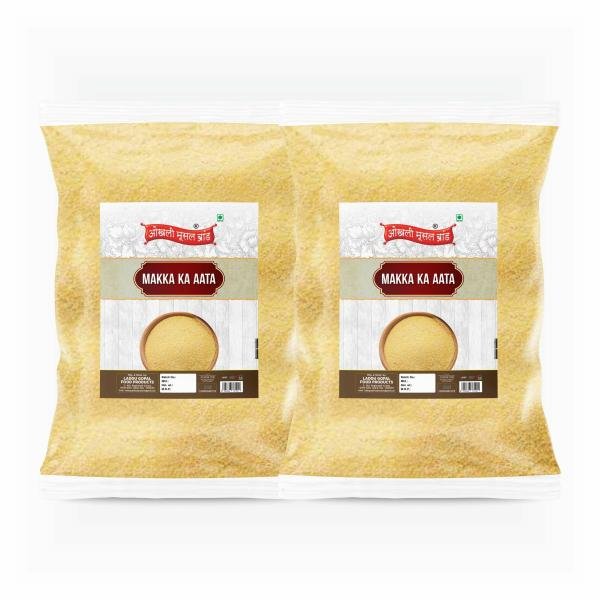 organic maize makk atta corn gluten free flour atta 480gm pack of 2x 240gm maize flour makki atta corn flour product images orvsmsfntkg p594268341 0 202210041536