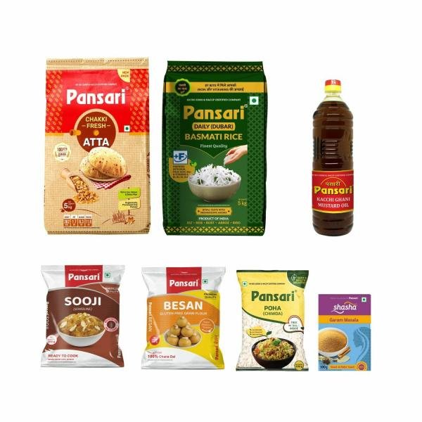 Pansari Super Saver Grocery Combo Package – 7 in 1