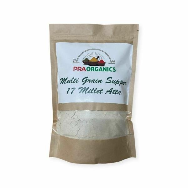 praorganics multi grain supper 17 millet atta healthy diabetic friendly gluten free flour aata 500gm product images orvyhf9kqbz p598015404 0 202302011123