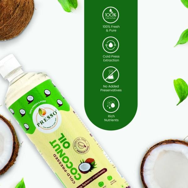 presso cold pressed oil for cooking coconut oil chekku 100ml product images orv7tfbru89 p598193456 0 202302072007