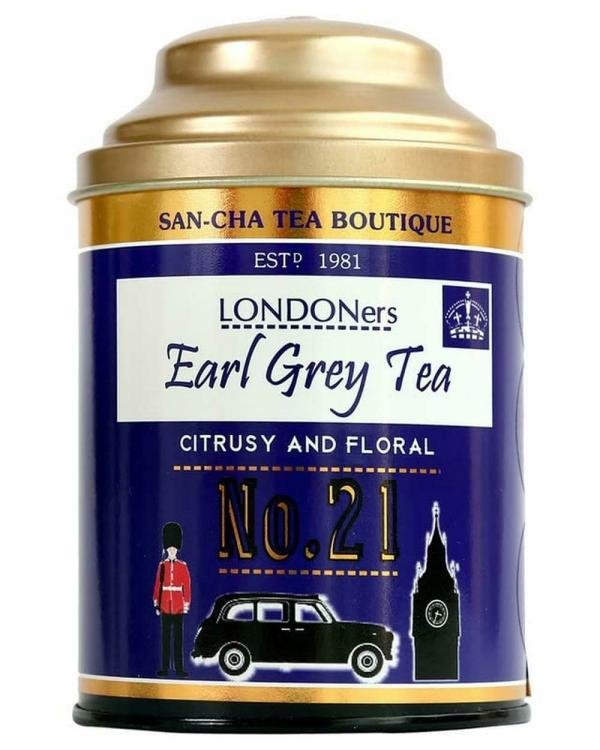 San-Cha Londoners Earl Grey Leaf Tea 100 g