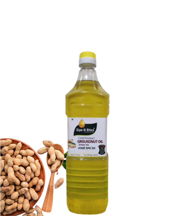 Sips N Bites Cold Pressed Groundnut Oil/ Peanut Oil